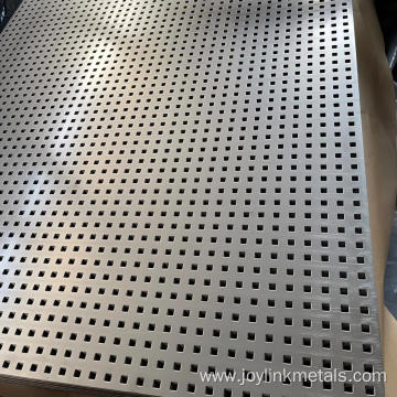 Square hole perforated metal